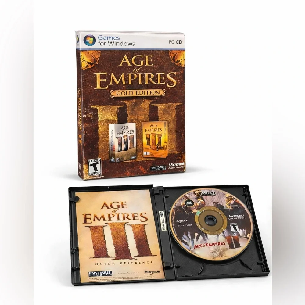 Age of Empires III Gold Edition PC Game Complete Slipcover Manuals Discontinued